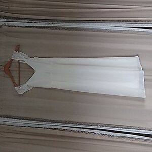 NWT Express Cream Midi Dress Drop Shoulder